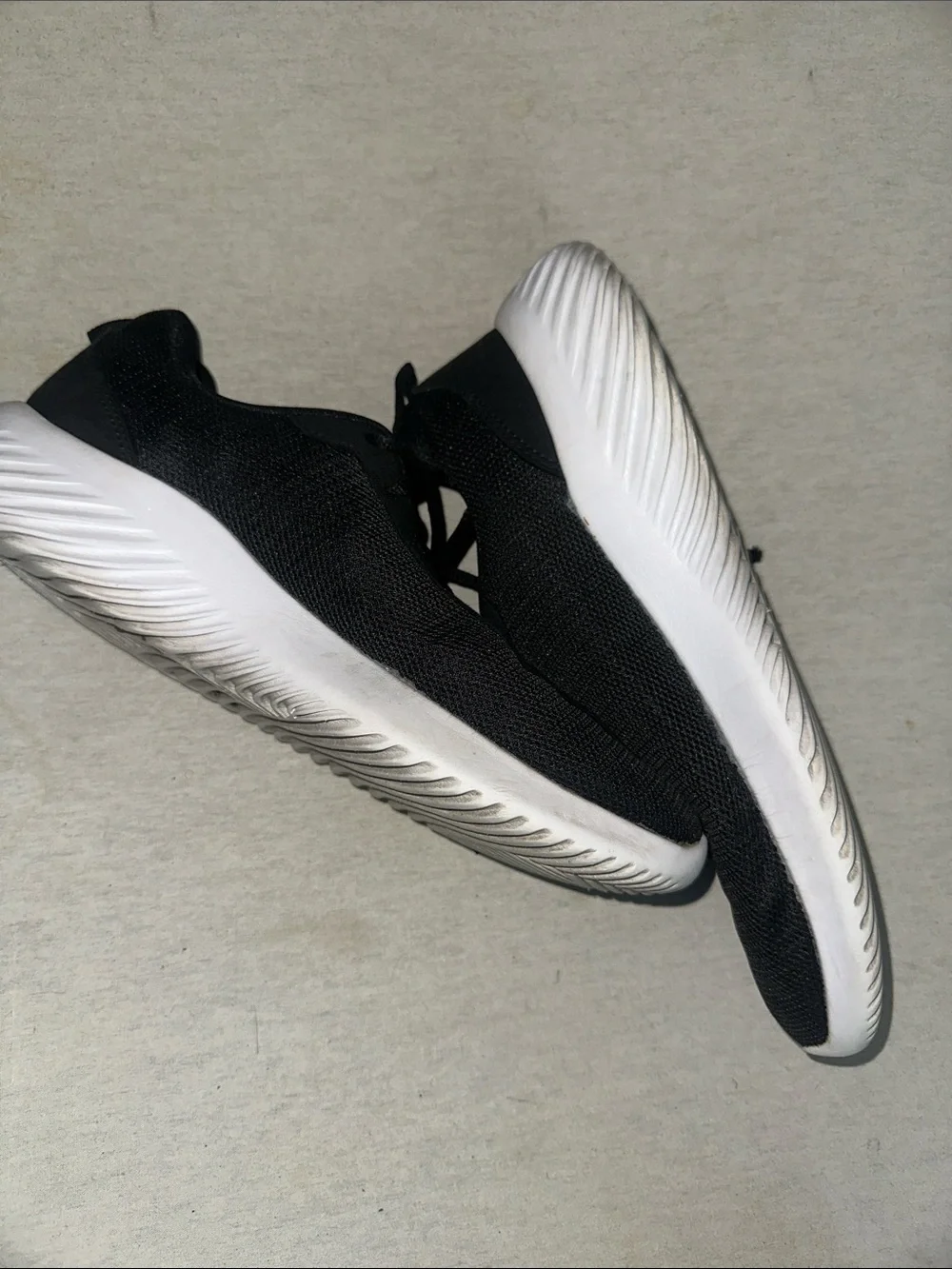 Mens Size 9 Malltrio Black Knit Athletic Sneakers